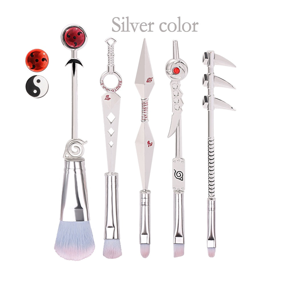 Classic Anime Sharingan Makeup Brushes Set Powder Foundation Blush Blending Eye shadow Lip Cosmetic Pincel Maquiagem tools