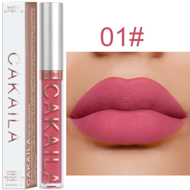 Hot 18 Colors Velvet Matte Lipstick Waterproof Lip Gloss Long-lasting Lip Glaze Makeup Non-Stick Cup Lipstick Cosmetics TSLM1