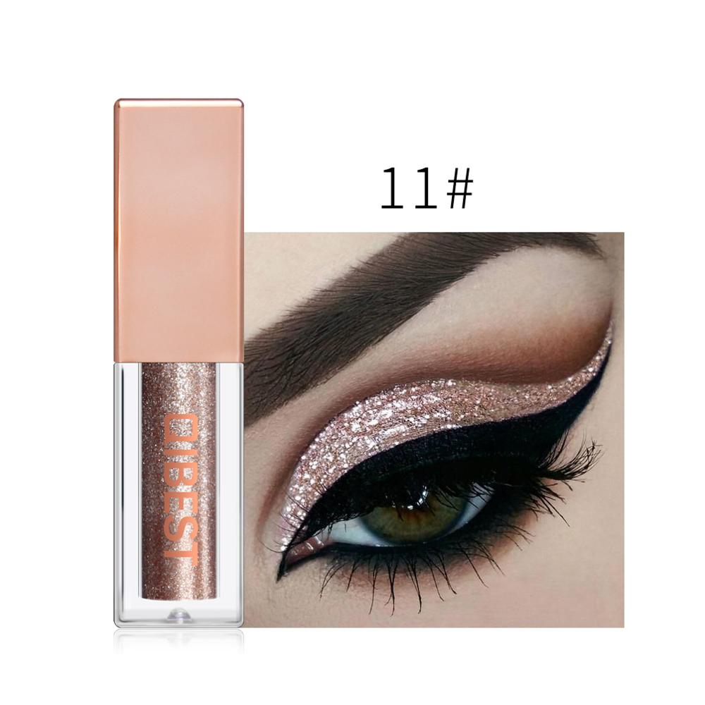 QIBEST Liquid Eyeshadow Stick 15 Colors Shimmer Pearlescent Makeup Glitter High Pigment Waterproof Charming Eye Shadow Cosmetics