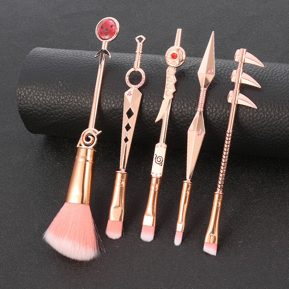 Classic Anime Sharingan Makeup Brushes Set Powder Foundation Blush Blending Eye shadow Lip Cosmetic Pincel Maquiagem tools