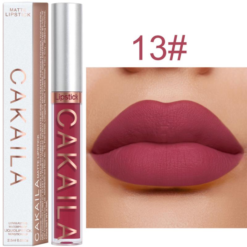 Hot 18 Colors Velvet Matte Lipstick Waterproof Lip Gloss Long-lasting Lip Glaze Makeup Non-Stick Cup Lipstick Cosmetics TSLM1