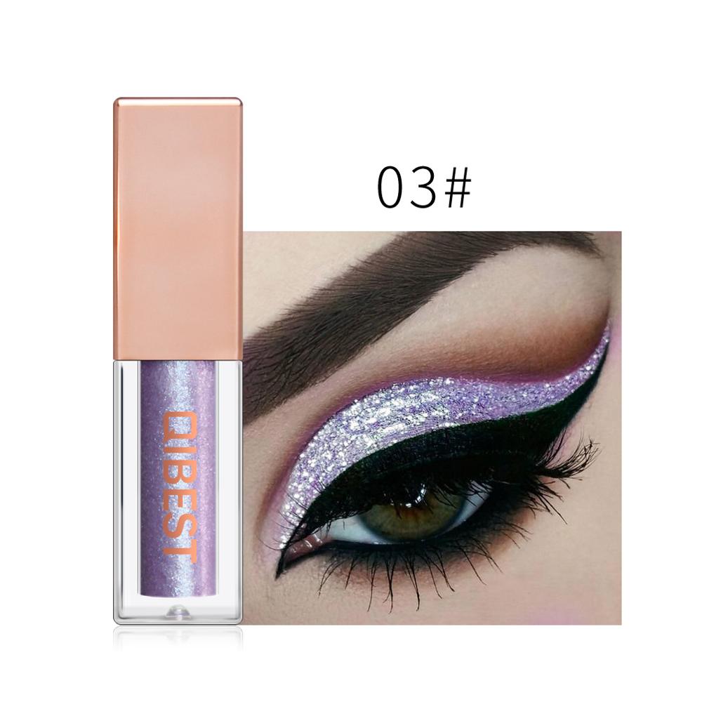 QIBEST Liquid Eyeshadow Stick 15 Colors Shimmer Pearlescent Makeup Glitter High Pigment Waterproof Charming Eye Shadow Cosmetics