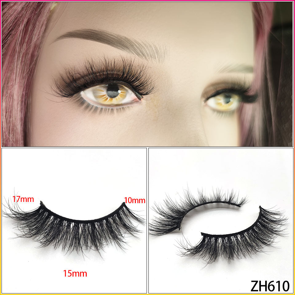 3D Mink Eyelashes 100% Cruelty Free Lashes Reusable Lashes Natural Wispy False Lashes Makeup Wholesale Strip Fluffy Cat Lash