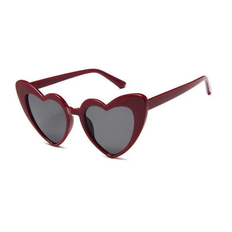 SHAUNA Metal Hinge Popular Heart Sharp Women Cat Eye Sunglasses Fashion Candy Colors Glasses UV400