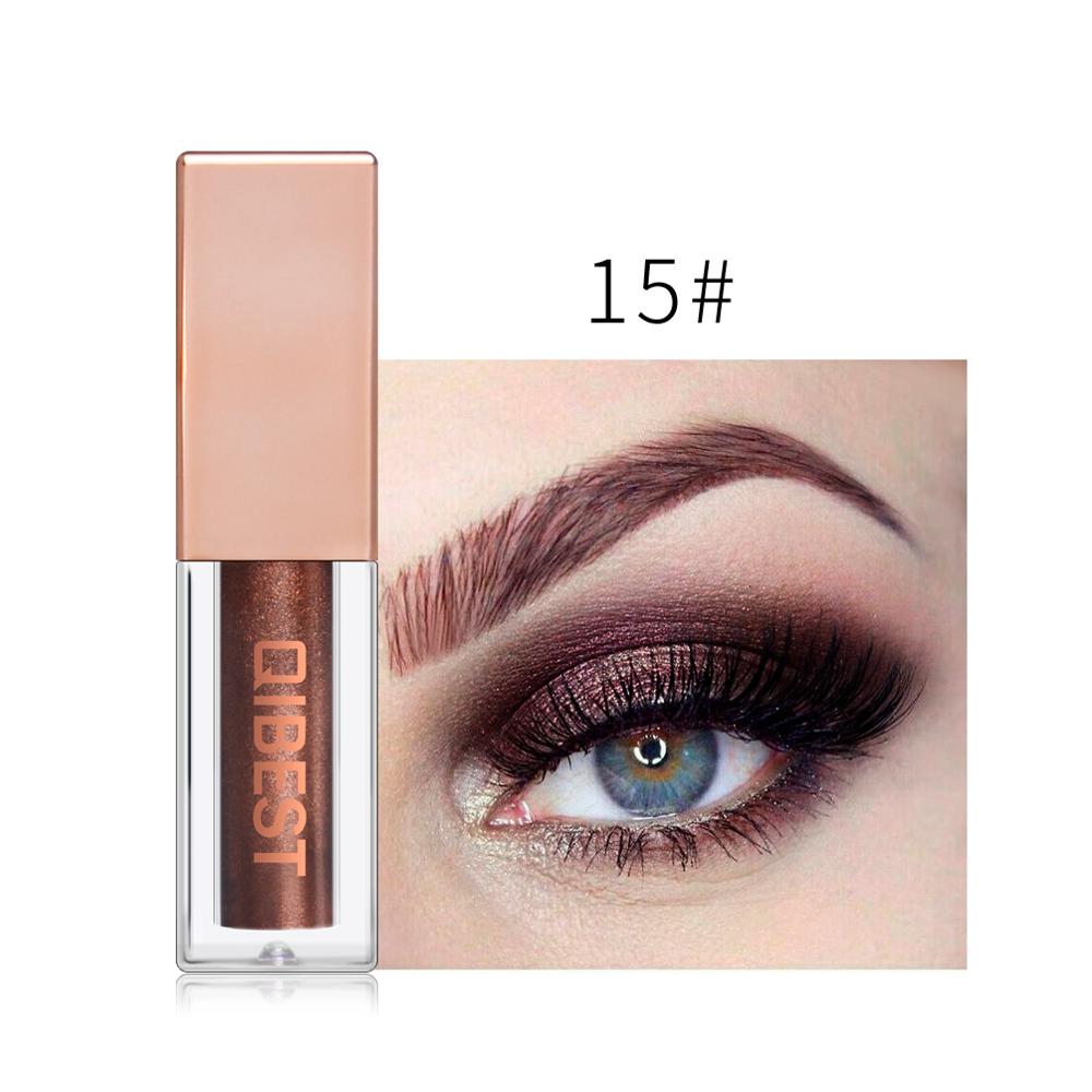 QIBEST Liquid Eyeshadow Stick 15 Colors Shimmer Pearlescent Makeup Glitter High Pigment Waterproof Charming Eye Shadow Cosmetics