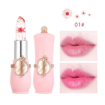 Jelly Lipsticks Lip Balm Transparent Long Lasting Moisturizing Flower Lip Stick Lip Care Makeup Cosmetic TSLM1