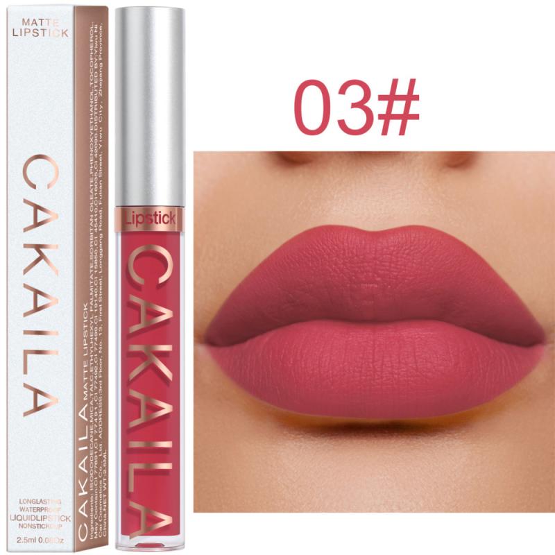 Hot 18 Colors Velvet Matte Lipstick Waterproof Lip Gloss Long-lasting Lip Glaze Makeup Non-Stick Cup Lipstick Cosmetics TSLM1