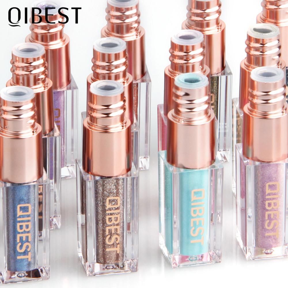 QIBEST Eyeshadow Stick Makeup Glitter Eye Shadow 15 Colors Eyeshadow Pigment Waterproof Eye Shadow Stick Liquid Shiny Cosmetics