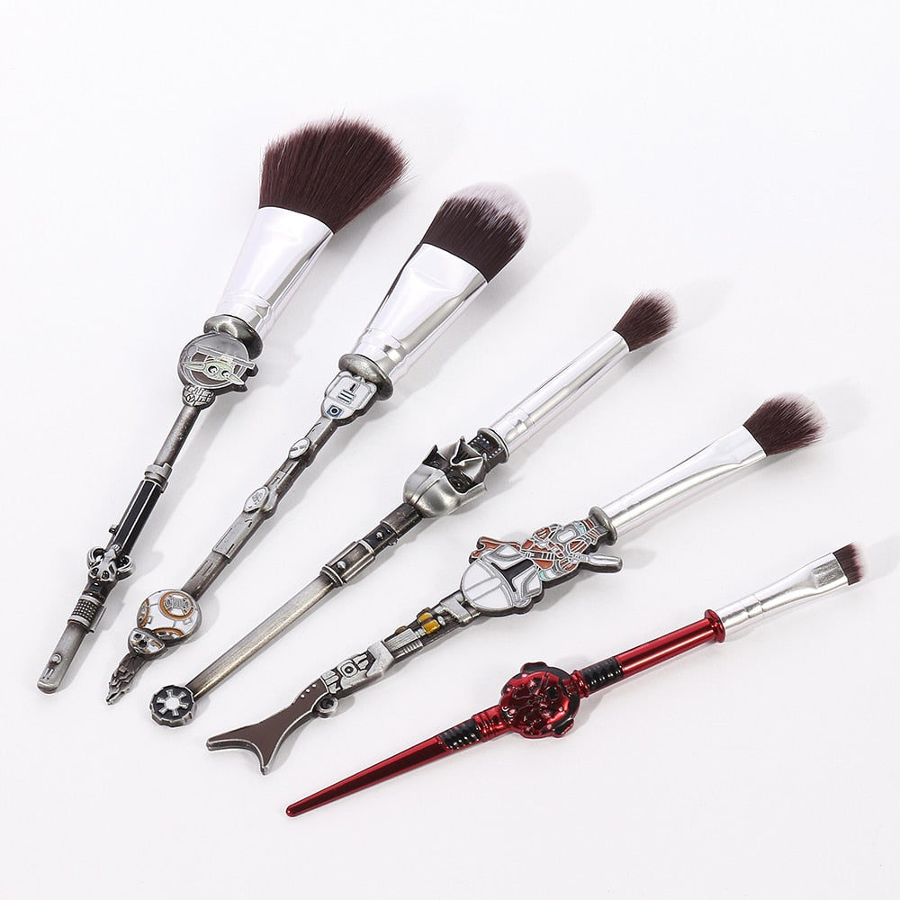 10pcs New Design The Force Pro Makeup Brushes Tool Set Face Cosmetic Foundation Powder Shadow Eyeshdow Brush Beauty Metal Handle