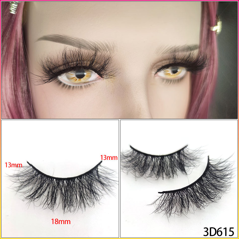 3D Mink Eyelashes 100% Cruelty Free Lashes Reusable Lashes Natural Wispy False Lashes Makeup Wholesale Strip Fluffy Cat Lash