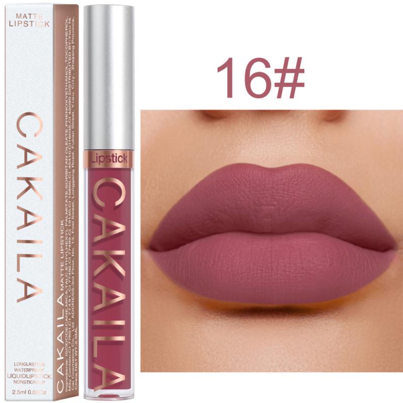 Hot 18 Colors Velvet Matte Lipstick Waterproof Lip Gloss Long-lasting Lip Glaze Makeup Non-Stick Cup Lipstick Cosmetics TSLM1