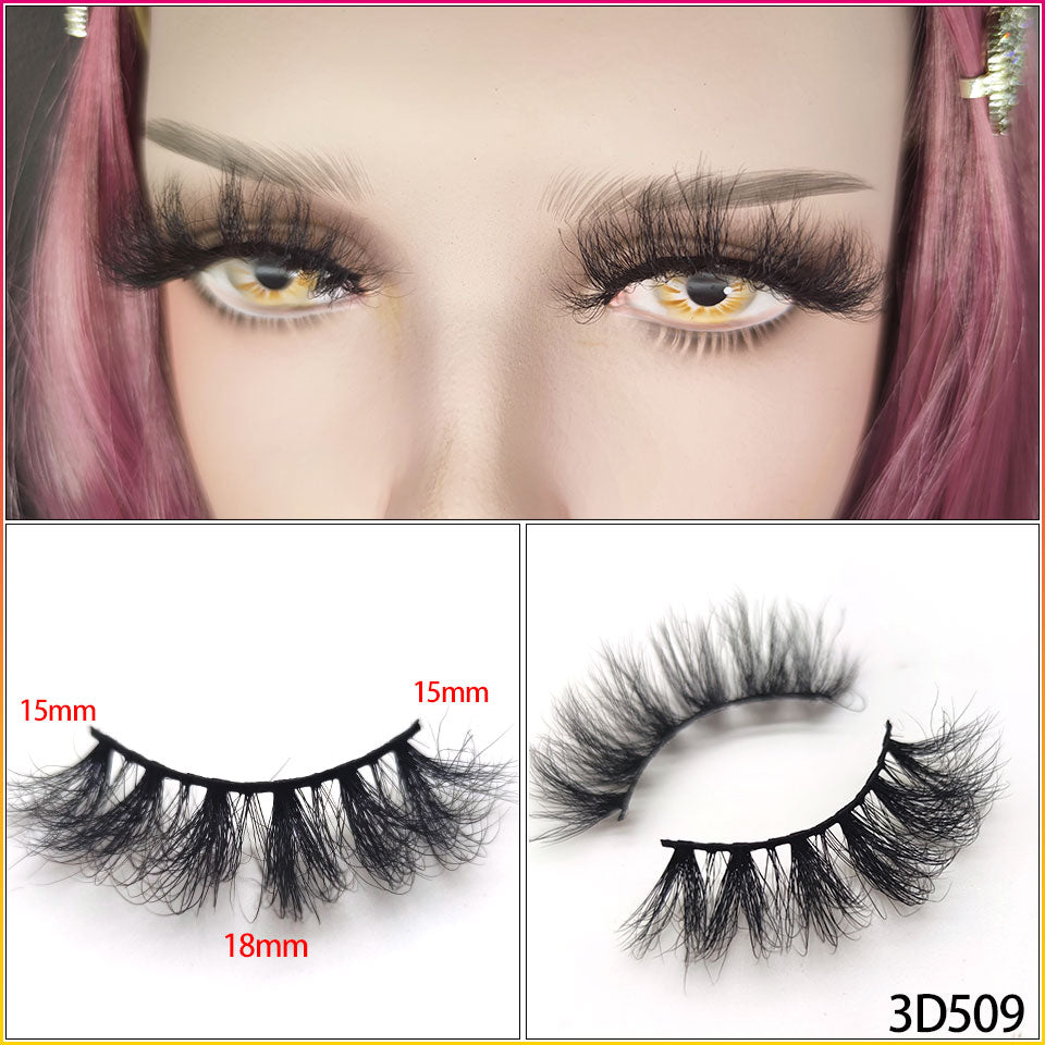 3D Mink Eyelashes 100% Cruelty Free Lashes Reusable Lashes Natural Wispy False Lashes Makeup Wholesale Strip Fluffy Cat Lash