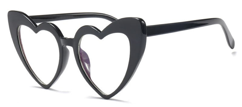 SHAUNA Metal Hinge Popular Heart Sharp Women Cat Eye Sunglasses Fashion Candy Colors Glasses UV400