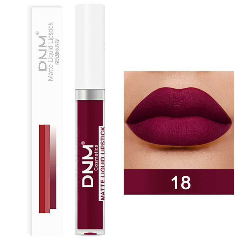 Lip Stick Long Lasting Chocolate Lip Gloss Matte Lip Glaze Cream Liquid Lipstick Makeup Beauty Non-stick Cup Waterproof Cosmetic