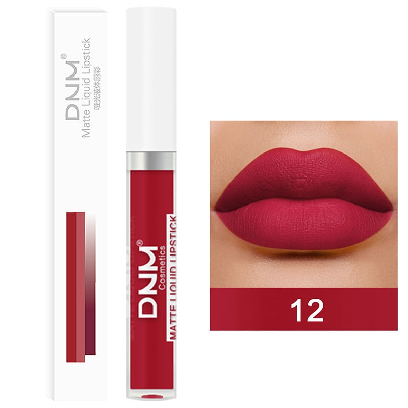 Lip Stick Long Lasting Chocolate Lip Gloss Matte Lip Glaze Cream Liquid Lipstick Makeup Beauty Non-stick Cup Waterproof Cosmetic