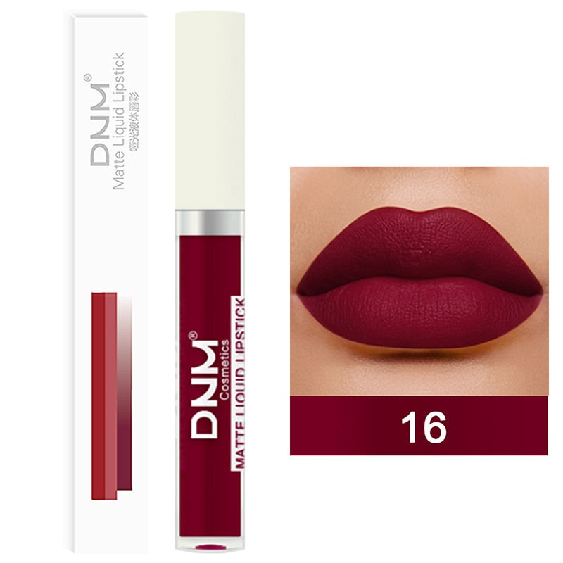 Lip Stick Long Lasting Chocolate Lip Gloss Matte Lip Glaze Cream Liquid Lipstick Makeup Beauty Non-stick Cup Waterproof Cosmetic