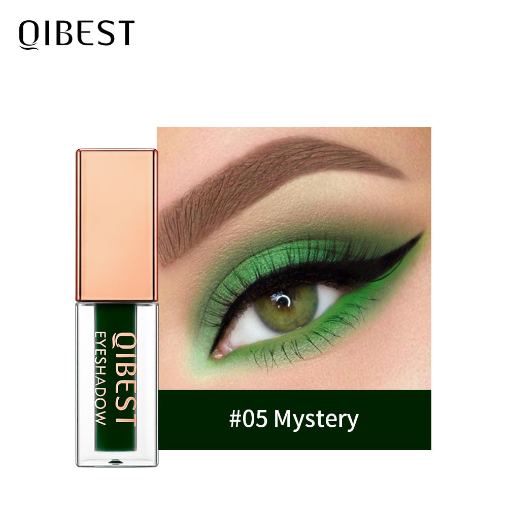 QIBEST Eyeshadow Stick Makeup Glitter Eye Shadow 15 Colors Eyeshadow Pigment Waterproof Eye Shadow Stick Liquid Shiny Cosmetics