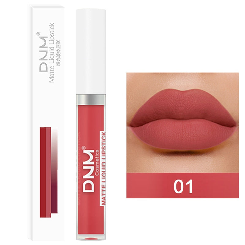 Lip Stick Long Lasting Chocolate Lip Gloss Matte Lip Glaze Cream Liquid Lipstick Makeup Beauty Non-stick Cup Waterproof Cosmetic