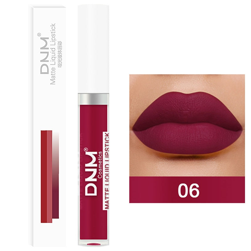 Lip Stick Long Lasting Chocolate Lip Gloss Matte Lip Glaze Cream Liquid Lipstick Makeup Beauty Non-stick Cup Waterproof Cosmetic