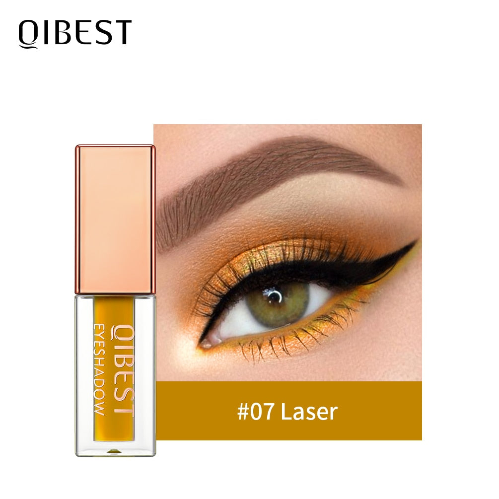 QIBEST Eyeshadow Stick Makeup Glitter Eye Shadow 15 Colors Eyeshadow Pigment Waterproof Eye Shadow Stick Liquid Shiny Cosmetics